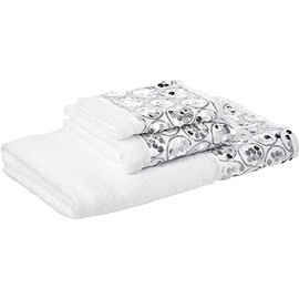 Popular Bath Bathroom Accessories Sets, 3 Piece Towel, Sinatra White 3 Unit