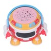 Baby Drum Robot Toy 360 ° Rotation Music Light Projection