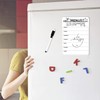 1 x magnetic message board and 1 x black whiteboard