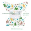 Pañales Ecológicos Nocturnos Alvababy 2 Ajustados 1 Cubierta
