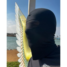 PGWEAR Balaclava Net with Viewable Net in the Eye Area in Black, black