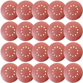 15-Piece Sandpaper Set – 9 Inch 10 Holes Sanding Discs 225mm Sanding Disc, P60 Grit,Grinding Wheels Diameter 225mm,red Punched.for Drywall Sander Sanding Pads