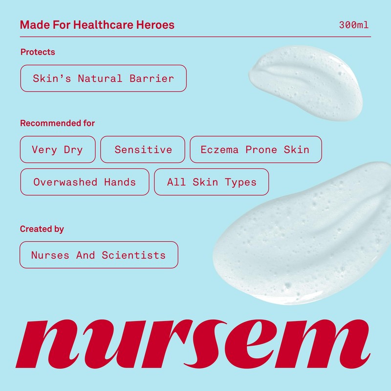 Nursem CARING HAND WASH – 300ml | Natural, ultra-gentle soap-free