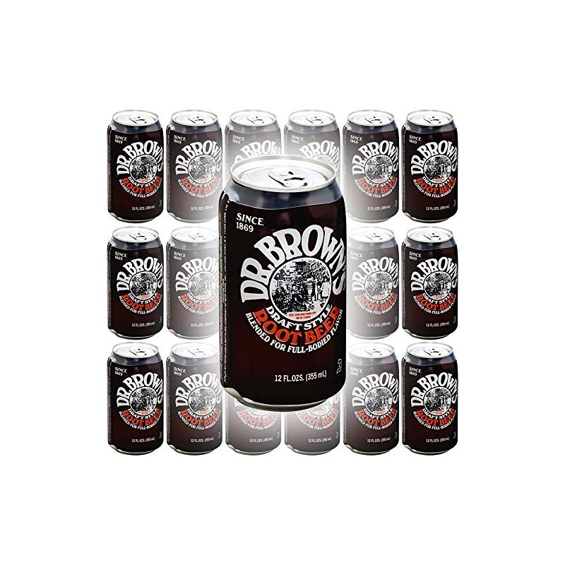 Dr. Browns Soda, Root Beer, 12 oz can (Pack of