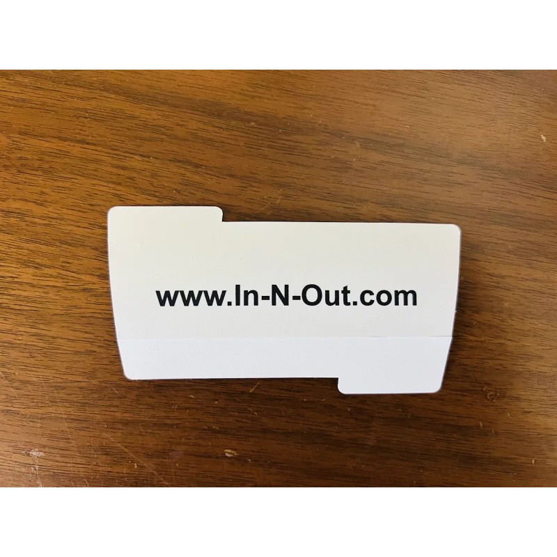 In N Out Burger Bumper Sticker California In-N-Out No Delay