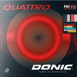 Donic Rubber Quattro, options 1,5 mm, black