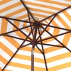SAFAVIEH Outdoor Collection Athens Yellow Inside Out Striped 9FT Crank
