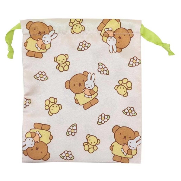 Miffy [Drawstring Bag] Ribbon Drawstring / Boris and Plush Toy