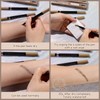 Dual-Ended Microblading Eyebrow Pencil for Women, 2 in 1 Liquid