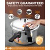 WantJoin 8Qt Aluminum Pressure Cooker w/Release Valve & Multiple Protective