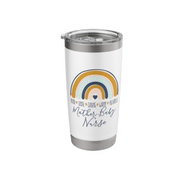 Mother Baby Nurse Postpartum Labor Delivery Nurses Squad OB Stainless Steel Insulated Tumbler