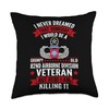 Grumpy Old 82nd Airborne Division Veteran Paratrooper Throw Pillow