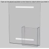 Marketing Holders 6 Pack 8.5"W x 11"H Wall Sign Holder