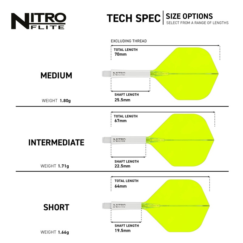 RED DRAGON Darts – Nitro Flite Integrated Flight & Shaft