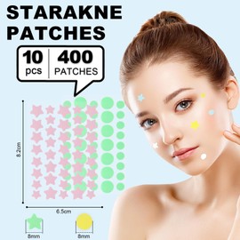 Pack of 400 Hydrocolloid Acne Patches for Face to Cover Pimples, Blemishes and Acne, Suitable for All Skin Types