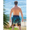 TUONROAD Compression Board Shorts for Mens Palm Tree 3XL Swimming