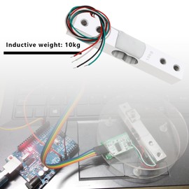 VGOL Portable Kitchen Scale Digital Weight Sensor 10kg Amplifier HX711 ADC Small Range Module Pressure Weighing Sensor Combo Kit Load Cell