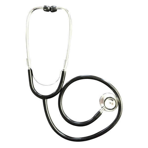Primacare DS-9291-BK Pediatric Size 22 Inch Stethoscope for Clinical and Screening Instruments, Lightweight and Aluminum Dual Head Flexible Stethoscope, Black