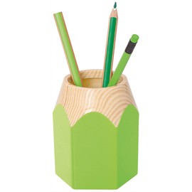 Wedo pencil pencil in coloured pencil shape, sturdy plastic approx. 8.5 x 7.5 x 10.5 cm