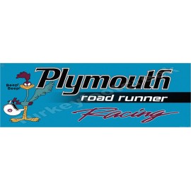 Plymouth Road Runner Racing Metal Sign 2 Sizes to Choose From - 6"x18"