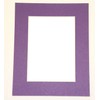 Pack of 10 PURPLE 11x14 Picture Mats Matting with White