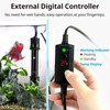 NICREW Aquarium Heater 100 W, Temperature Adjustable Aquarium Heater with