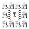 10-Pack Belt Clip with Screws, Replacement for Ryobi 633586002 and