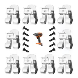 10-Pack Belt Clip with Screws, Replacement for Ryobi 633586002 and 636181001,Compatible with Ryobi Ridgid 18V Makita Power Drill Tools