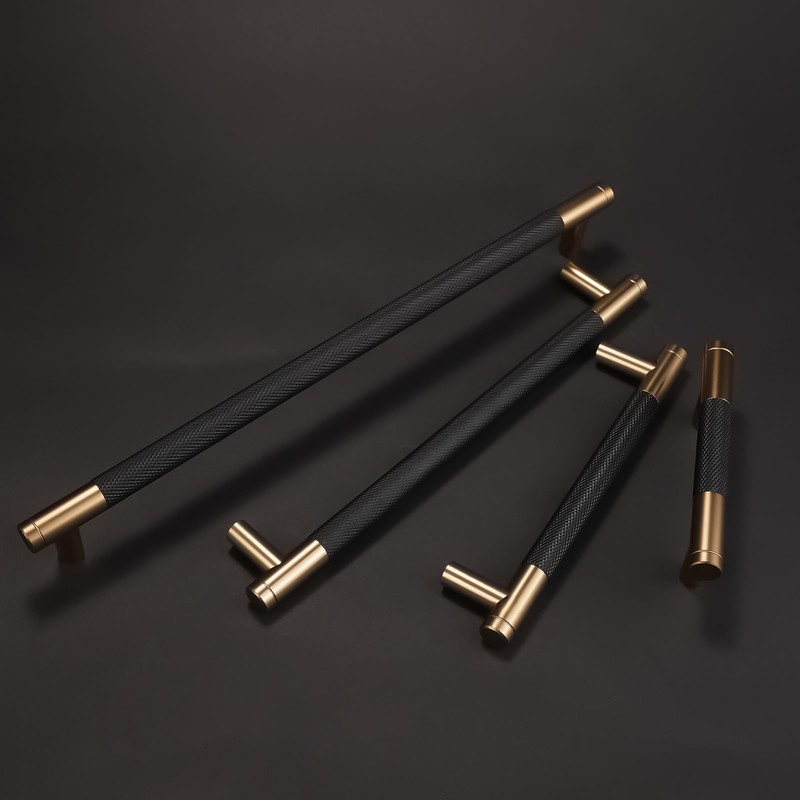 COTYKILEY 10 Pack 7 Inch(177mm) Matte Black and Champagne Bronze