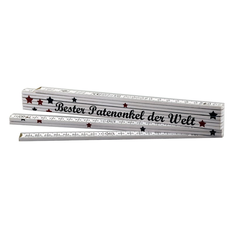 Ruler "Bester Patenonkel der Welt" - Gift - Birthday -
