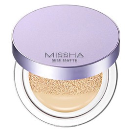 Anjumain Missha Layering Fit Cushion Foundation Semi Matte 14g, No. 21 pair, 1 piece / 미샤 레이어링 핏 쿠션 파운데이션 세미 매트 14g, 21호 페어, 1개