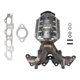 PHILTOP Straight Outlet Catalytic Converter Stainless Steel Shell Fits 2004-2012 Elantra 2.0L, 2010-2011 Soul 2.0L, 2007-2008 Tiburon 2.0L, 2005-2009 Spectra5/Spectra 2.0L (EPA Complaint)