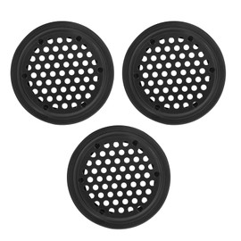 Aracombie 15PCS Black Circular Soffit Vent 2.1"(53mm) - Stainless Steel Round Mesh Hole Air Vents for Cabinet, Wardrobe, and Shoebox - High Flow and Durable Design