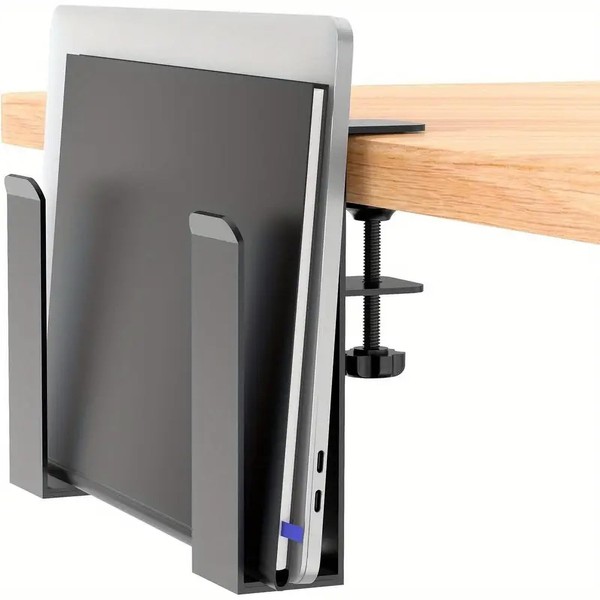 Desk Side Storage, Vertical Laptop Stand, No Drill Adjustable Desk