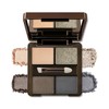 4 Colors Gold Nude Grey Blue Eyeshadow Powder Palette Makeup