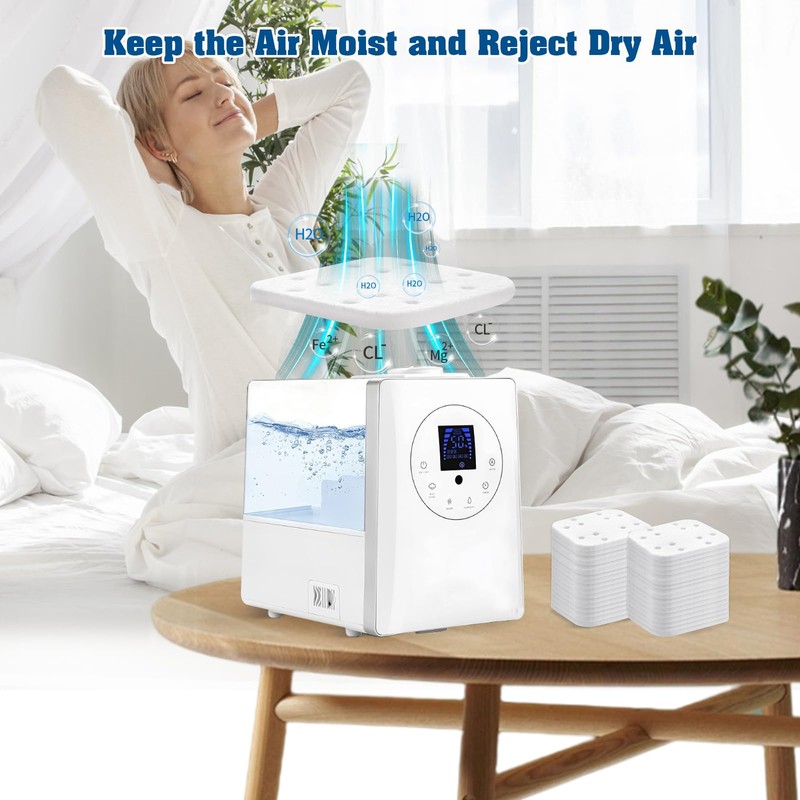 Gazeer 36-Pack Mineral Absorption Pads Compatible with LEVOIT Humidifier Replacement