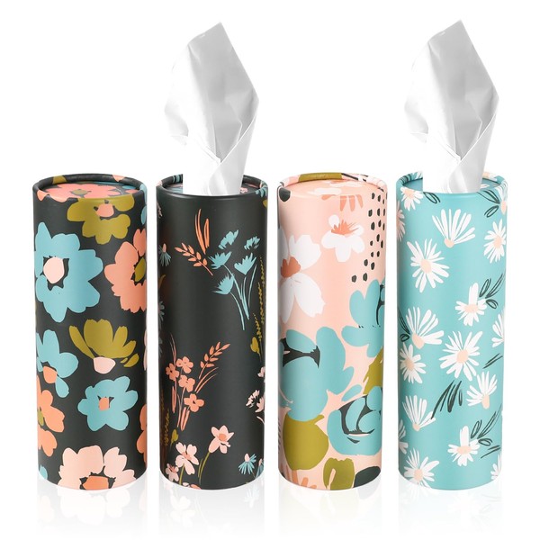 Wuyaoyao 4PCS Car Tissue Holder, Car Travel Kleenex Holder with