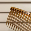 6 Pieces Hair Comb Slide Turtle Smooth Hair Comb Clear