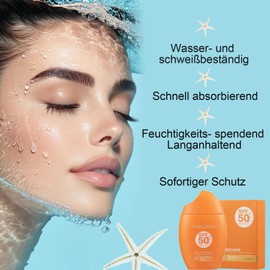 Soleneva Anti-Ageing Sun Cream with SPF 50, Waterproof, Sweatproof Sunscreen with UVA/UVB Protection, Moisturising Sun Protection Face & Body, Sun Cream Face 50 for Daily Use
