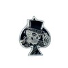 Ace of Spades Skull Metal Pin Badge Brooch, Aluminium