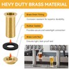 Drip Tray Drain Assembly, 2" Brass Drain Fitting with 1/2"