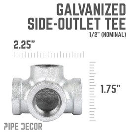OUTLET TEE GALV FBT 1/2"