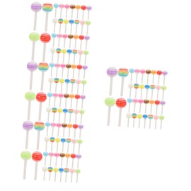 Healvian 200pcs Lollipop Nail Art Charms Cute Cartoon Nail Decors for Parties Events for Christmas Weddings Birthdays and More