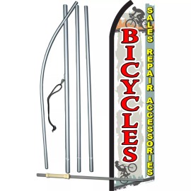 NeoPlex Bicycles Flag with Flag Pole and Spike