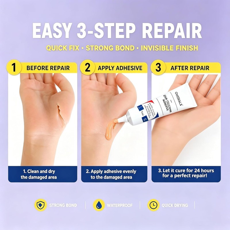 OHDEALS Skin Tone Silicone Glue Adhesive for Squishies 100ml 3.38