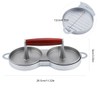 Double Burger Press Hamburger Maker, Aluminum Alloy Non-Stick Hamburger Mold