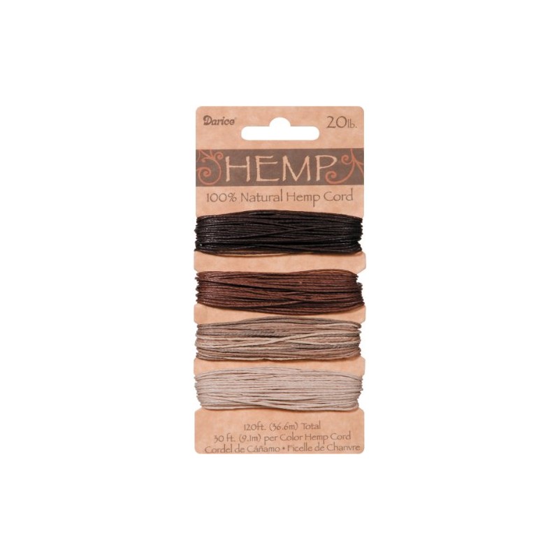 DARICE 1936-86 Hemp Earthy Card Set, 20-Pound by 120-Feet, Assorted