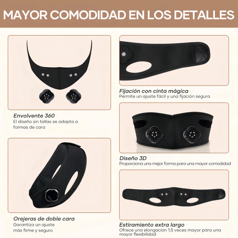 Faja De Electroestimulación Muscular Reductora De Papada Anlan