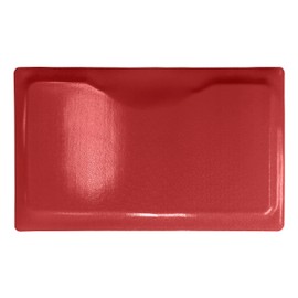 Rhino Mats-Rhino Hide Salon Mat 3' x 4' in Semi-Circle and Rectangle, 1/2'' and 7/8'' Thick (Red 1/2'' Thick, Rectangular)
