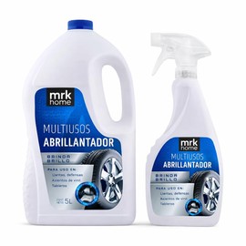 Abrillantador Multiusos 5L con Atomizador 1L, Protector y Brillo para Llantas, Tablero y Vinil, Repelente de Polvo